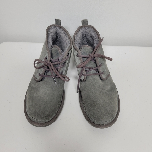 UGG Neumel Charcoal Men's Suede Low Chukka Boots. - Picture 1 of 11